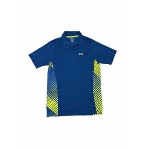 Men’s Oakley Hydrolix Polo Shirt Light Size S Golf Athletic Blue Wicking Rare